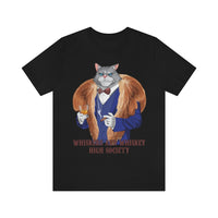 Whiskers & Whiskey High Society Unisex Tee
